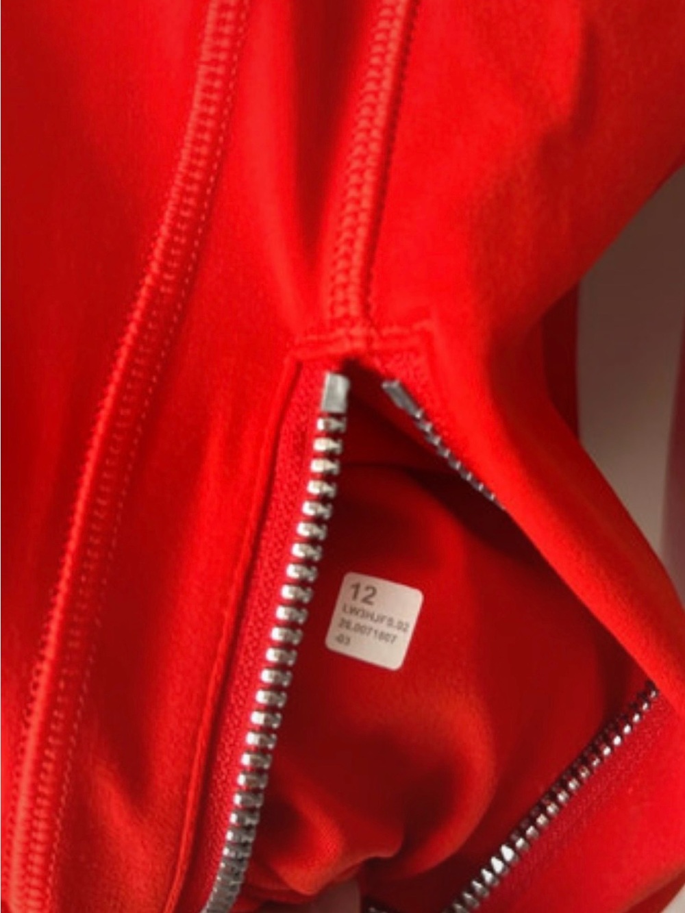 Define Cropped Jacket Nulu. Cherry Ember/Mirror Silver/ Mirror Silver. NWT SZ 12 - Picture 5 of 5